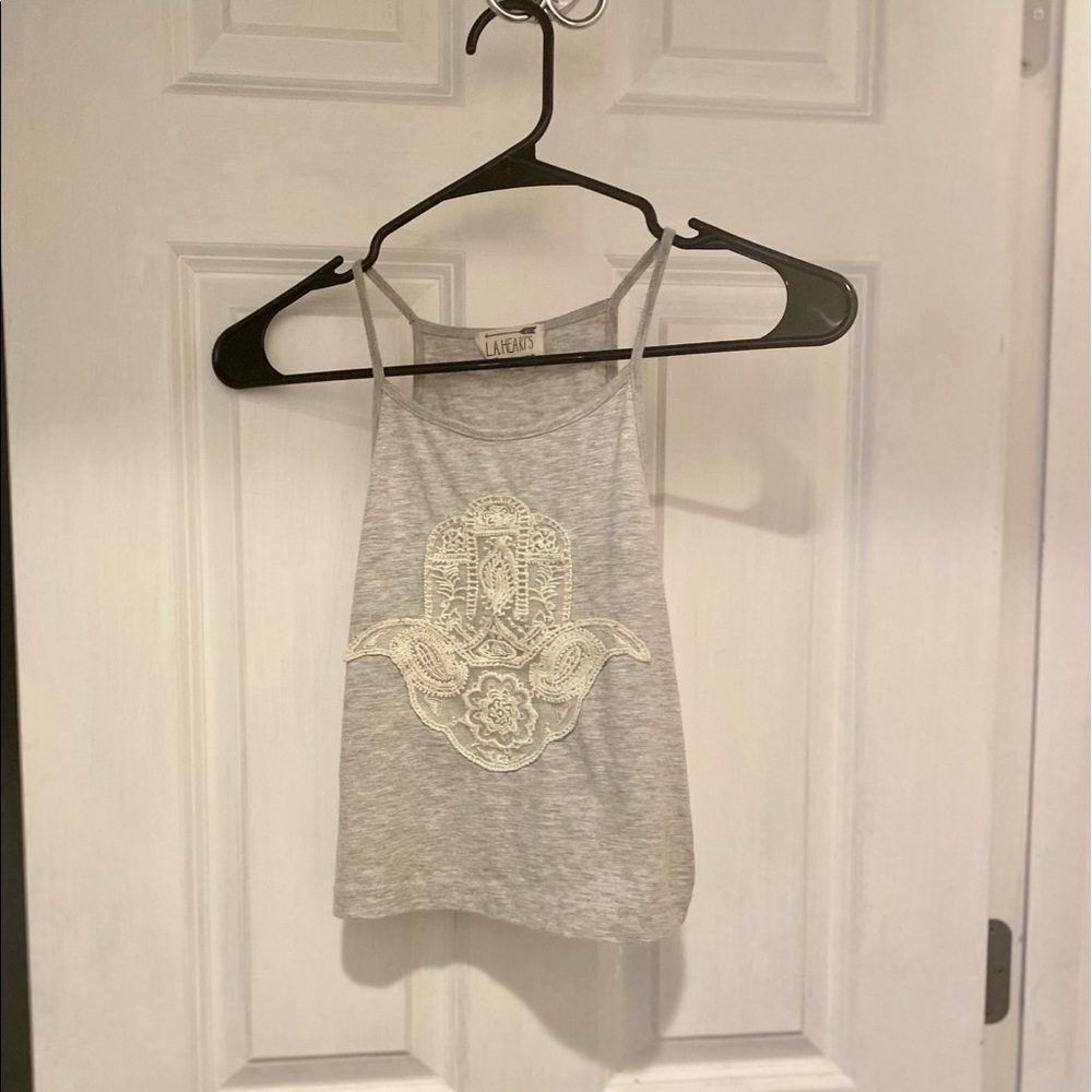 Pacsun LA Hearts Crop Top L